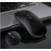 Двухстандартная (WiFi + Bluetooth) мышка на аккумуляторе с цветной подсветкой